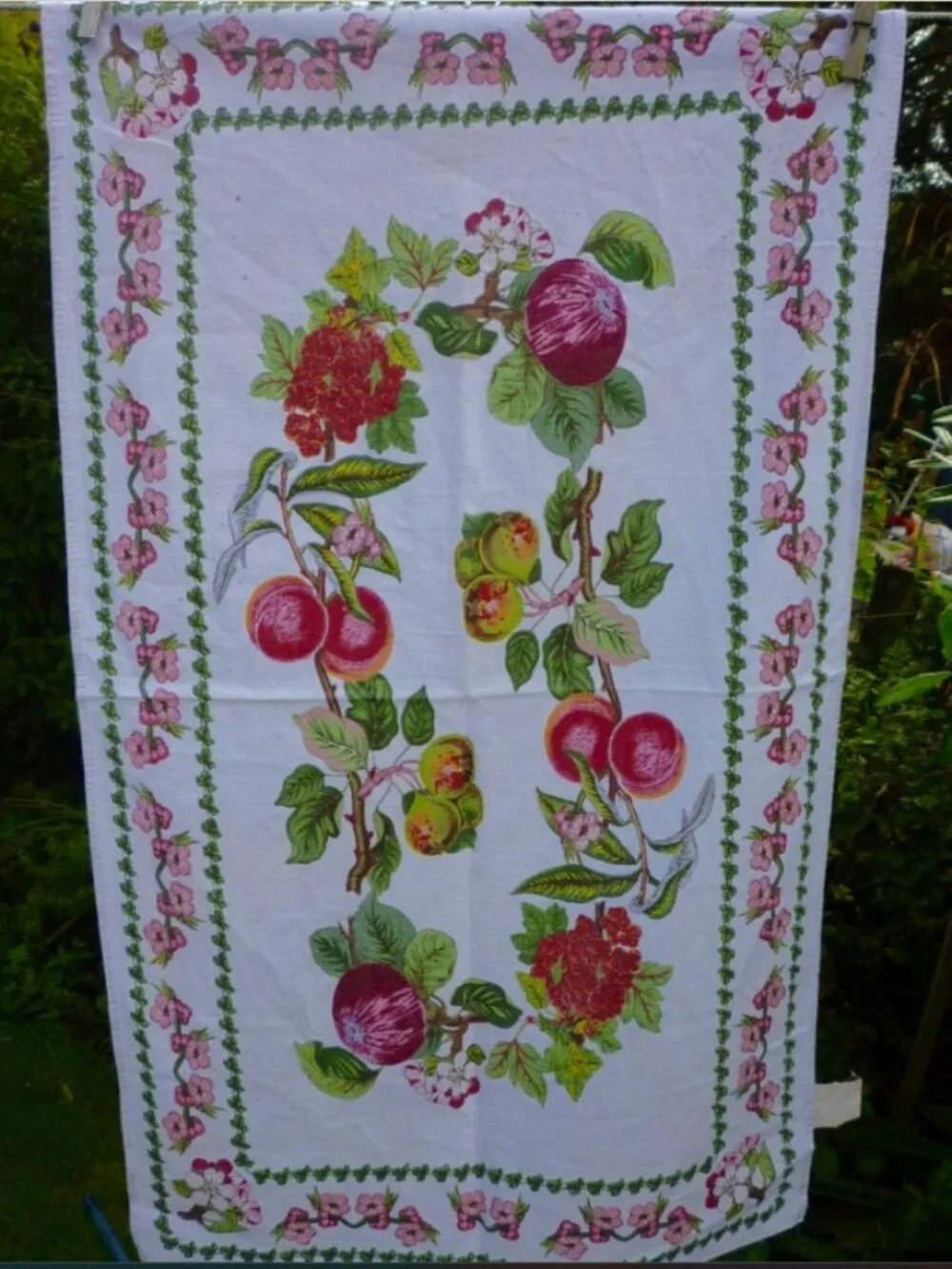 Portmeirion Botanic Garden Pomona Blossom Cotton Tea Towel NEW
